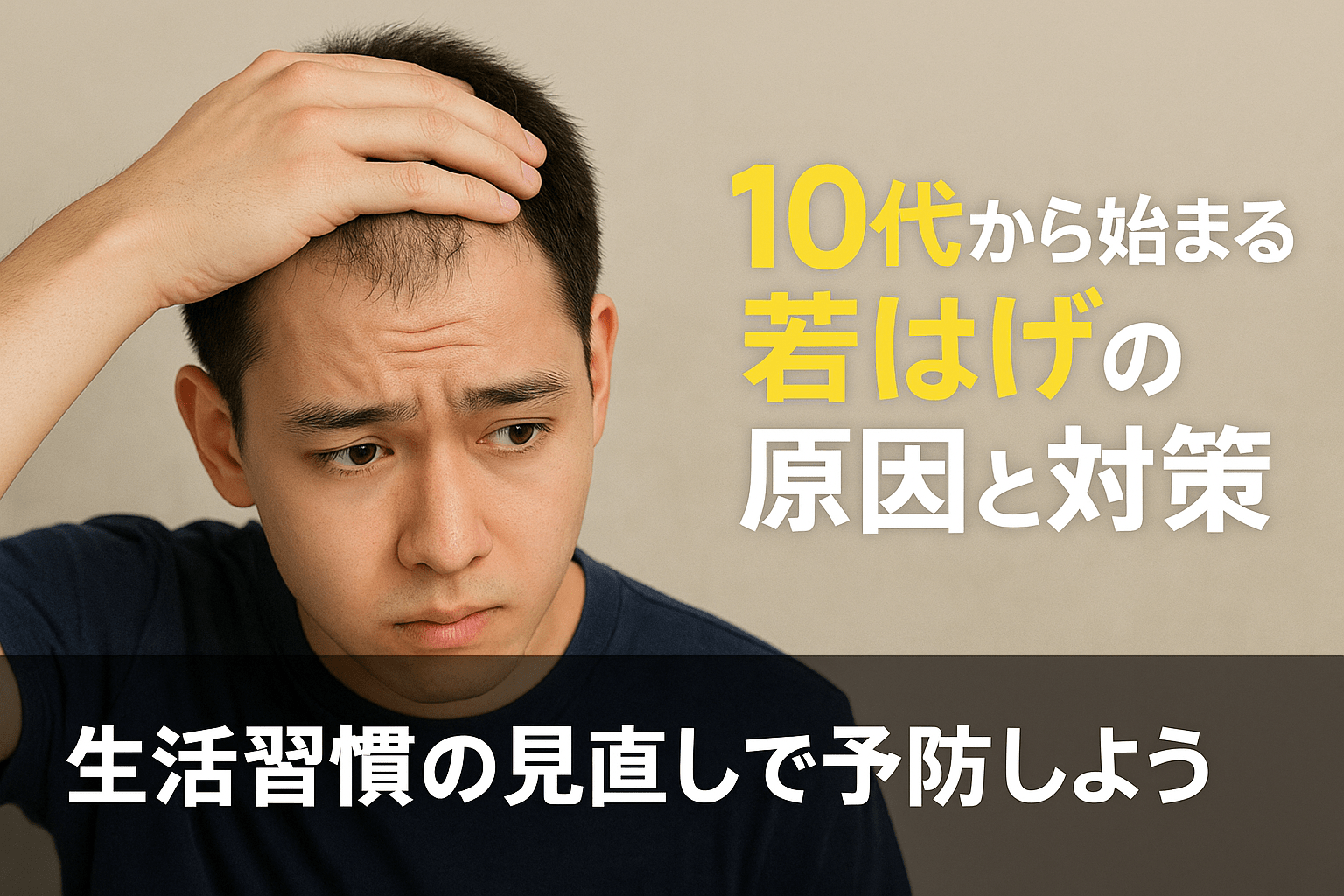 10代から始まる若はげの原因と対策｜生活習慣の見直しで予防しよう
